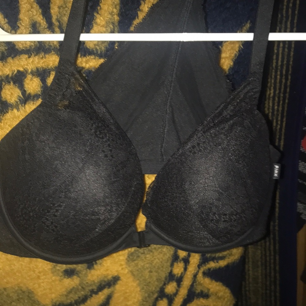 black push-up bra PINK